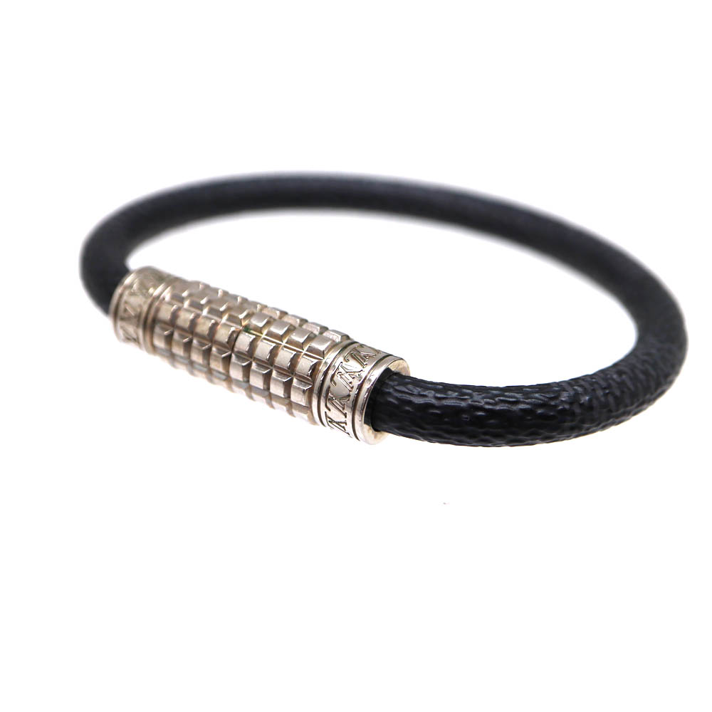 ルイヴィトン LouisVuittonv M6626E ブラスレ・ディジット ブレスレット アクセサリー ダミエ・グラフィット　メンズ【中古】