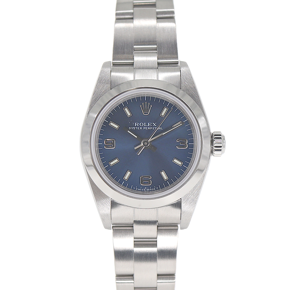 ロレックス Rolex 76080 オイスターパーペチュアル ブルー文字盤【中古】