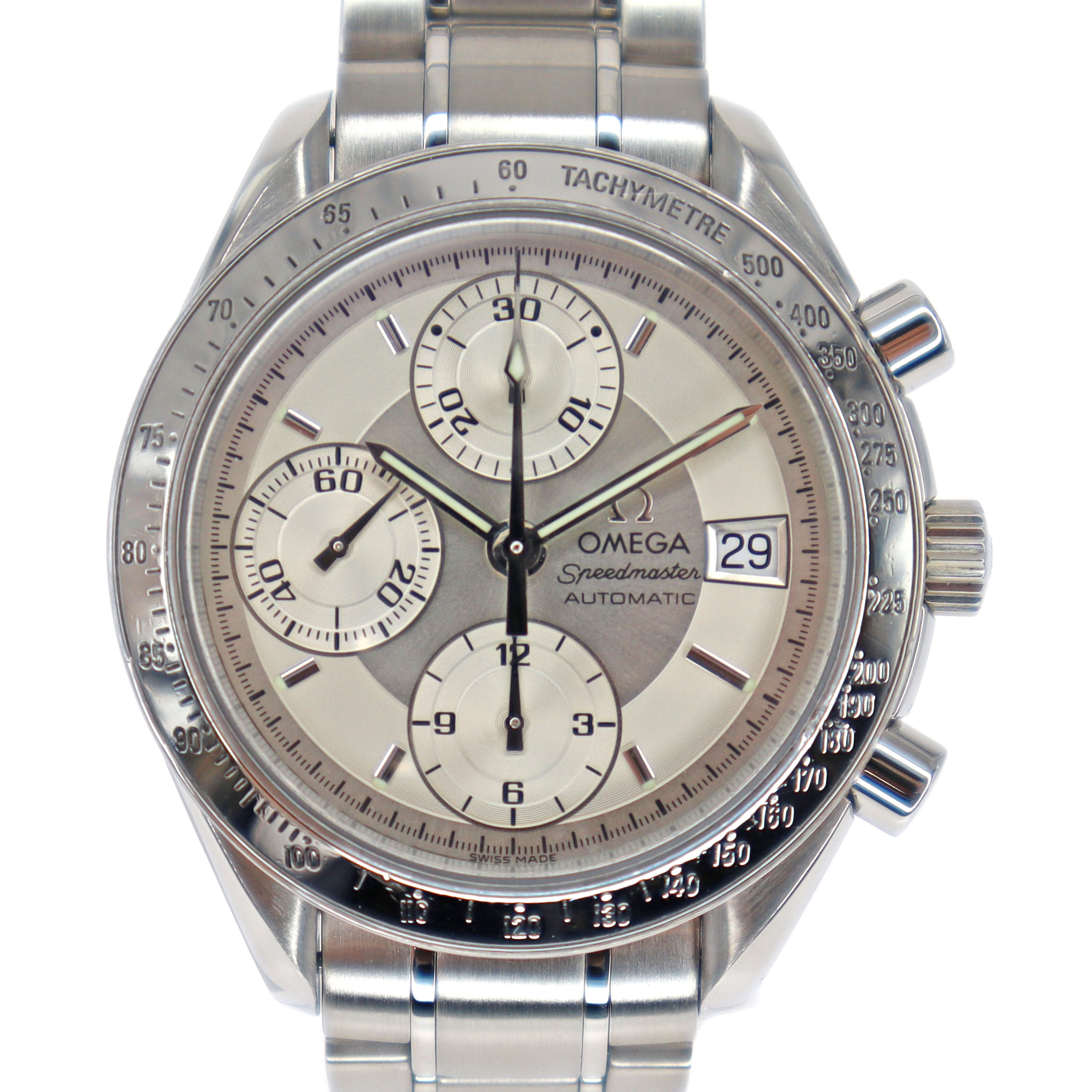 オメガ Omega 3513.30 スピードマスター デイト オートマチック シルバー 【中古】