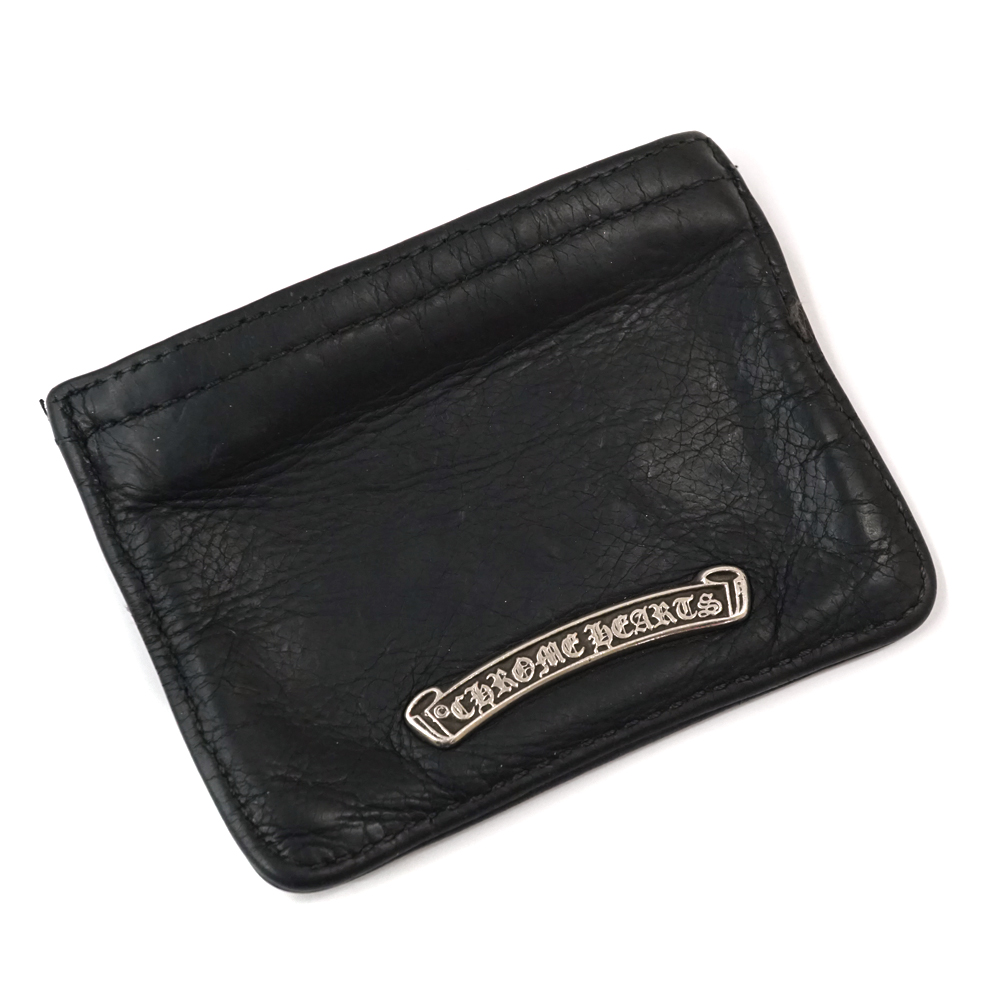 クロムハーツ　パース 3×4 ブラック ヘビーレザー クロムハーツコインパース3×4ブラックヘビーレザー|クロムハーツ