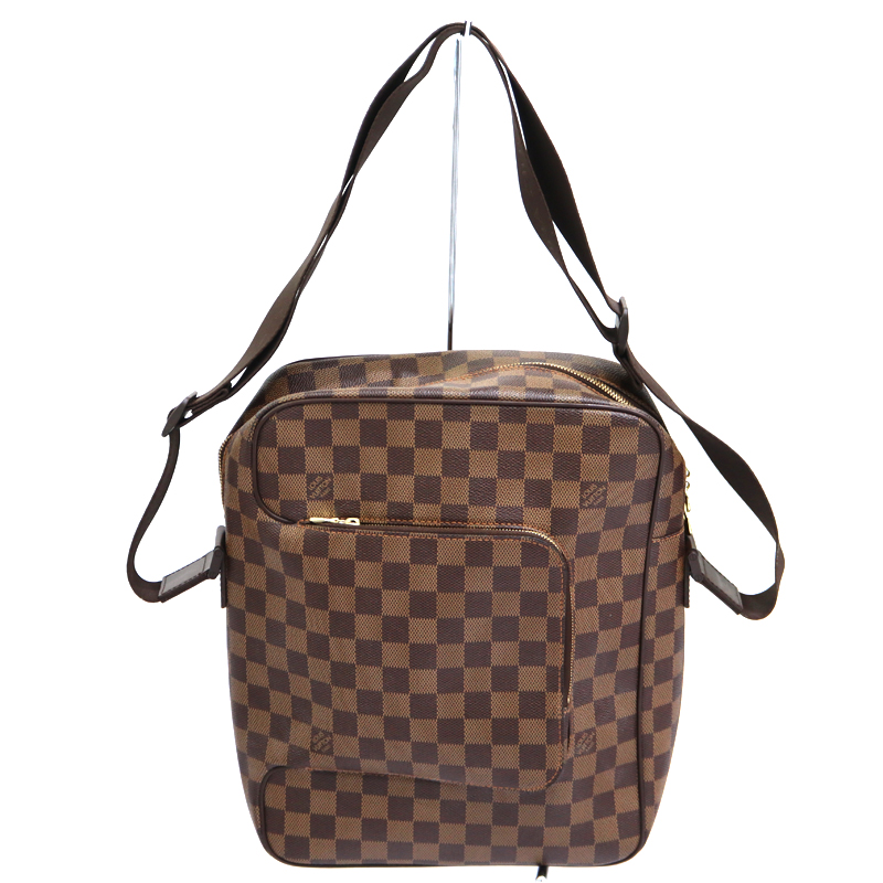 ルイヴィトン Louisvuitton N41441 オラフMM ダミエ エベヌ ブラウン 【中古】