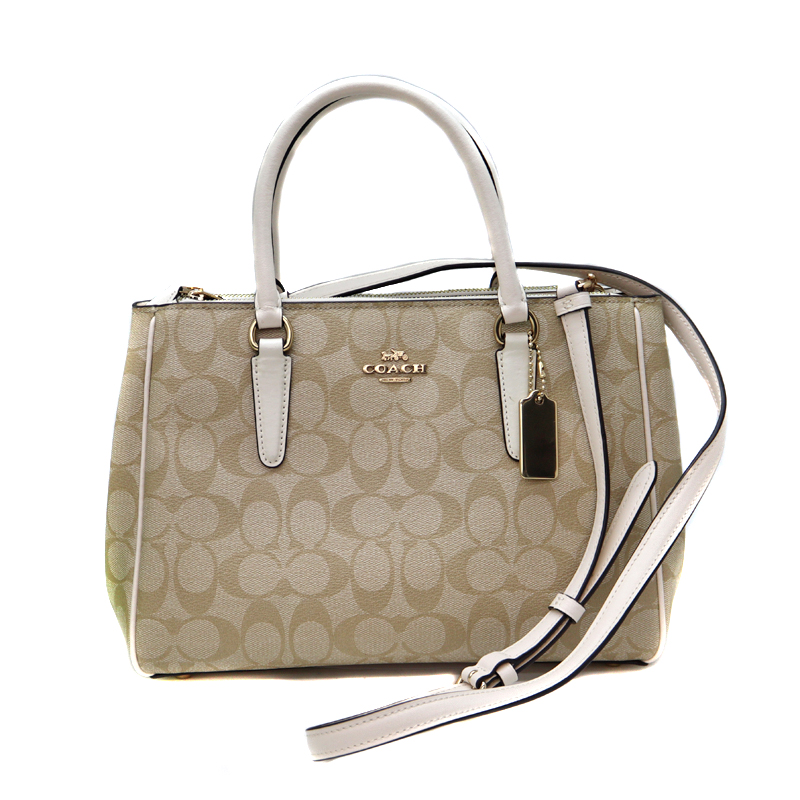 コーチ Coach F67026 2WAYバッグ ベージュ 鞄 【中古】
