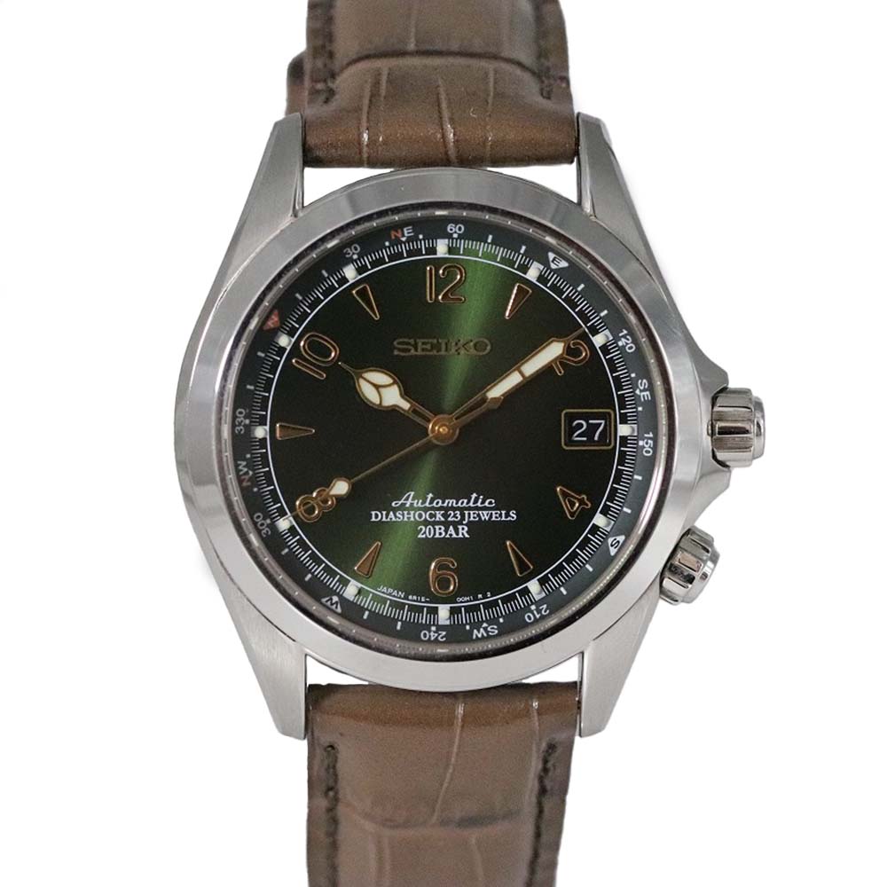セイコー Seiko SARB017 6R15-00E1 アルピニスト オートマチック グリーン 【中古】