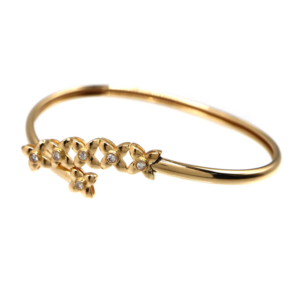 K18 18金 ゴールド D0.16ct ブレスレット ジュエリー レディース【中古】