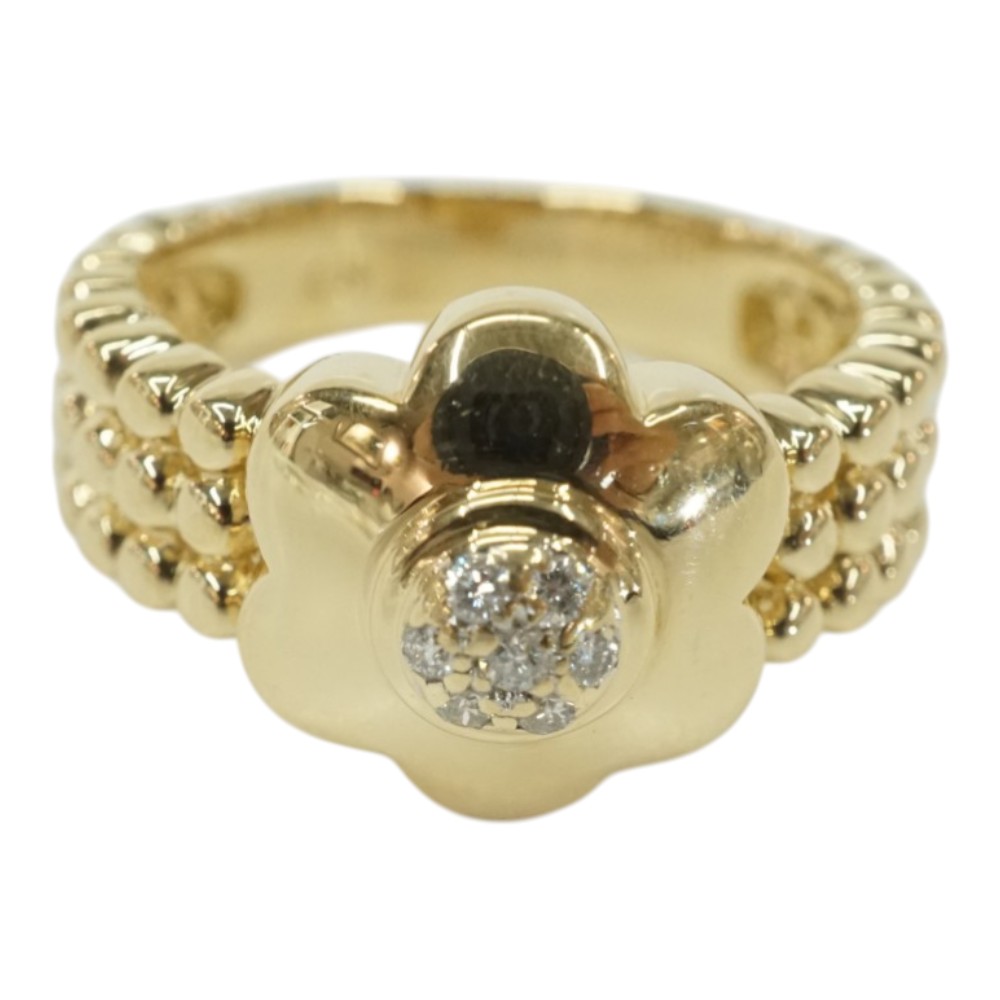 K18 18金 リング アクセサリー 指輪 ダイヤモンド0.07ct【中古】