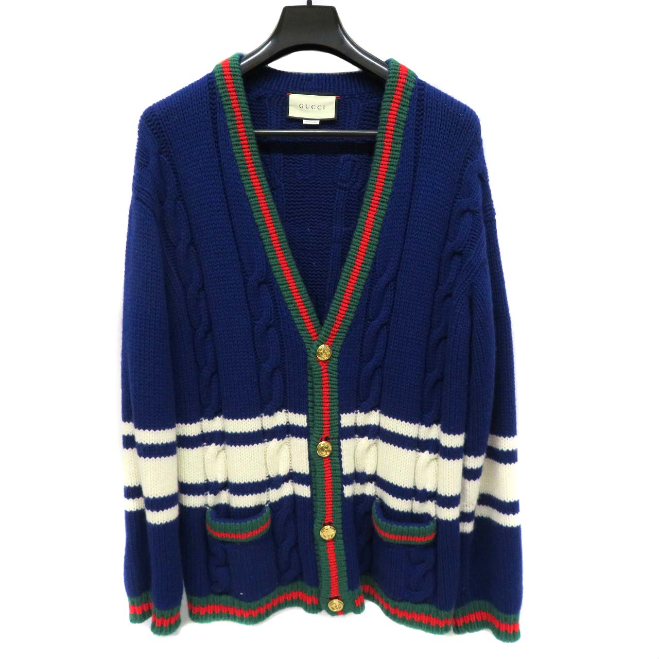 グッチ Gucci 546079 バックロゴデザインカーディガン 【中古】