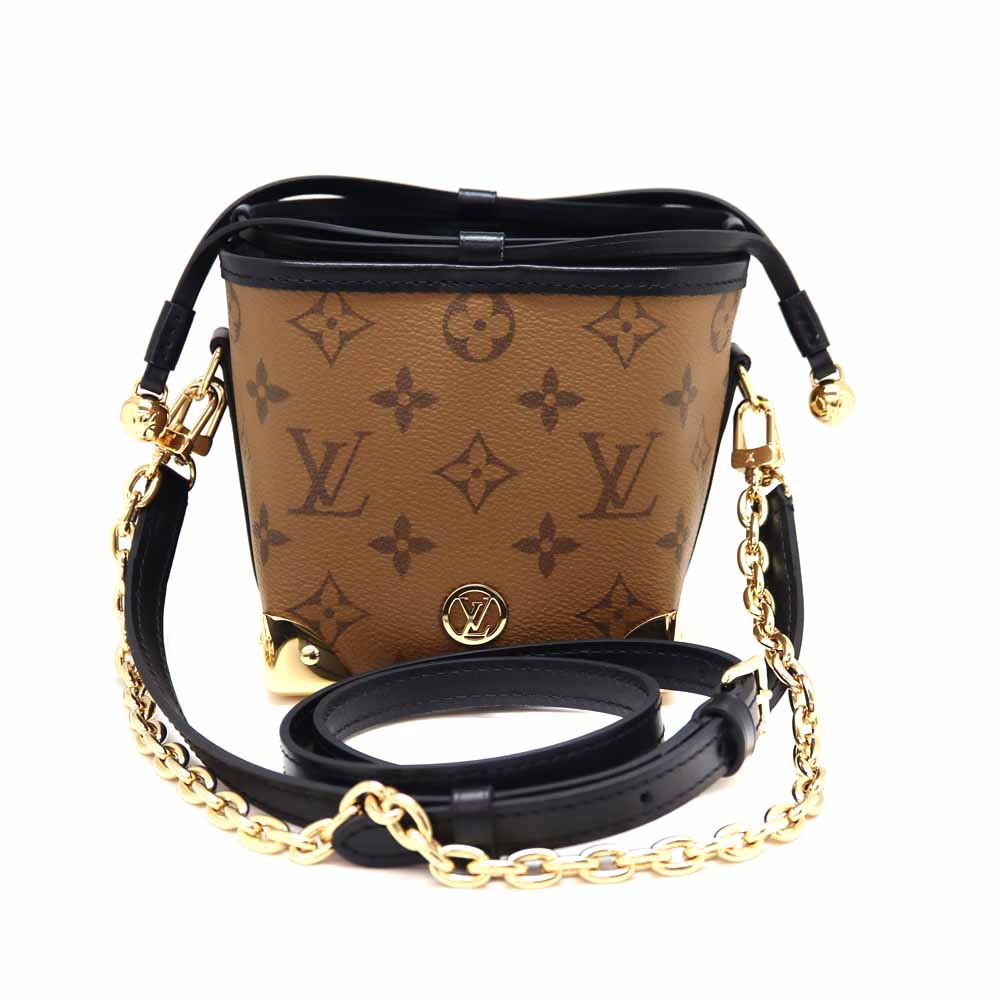 ルイ・ヴィトン Louis Vuitton M82885 ノエ パース・LVチャーム モノグラムリバース ブラウン 【中古】