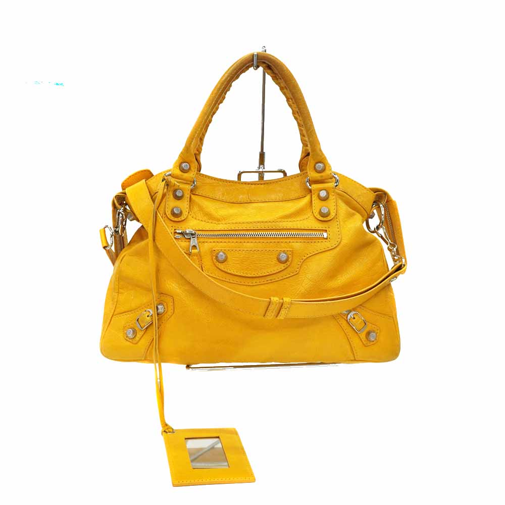 が購入できます BALENCIAGA イエロー ハンドバッグ 【公式通販】
