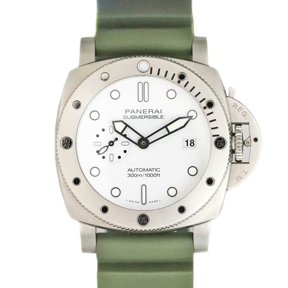 オフィチーネ・パネライ O.panerai PAM01226 サブマーシブル クアランタクアトロ ビアンコ ホワイト【中古】