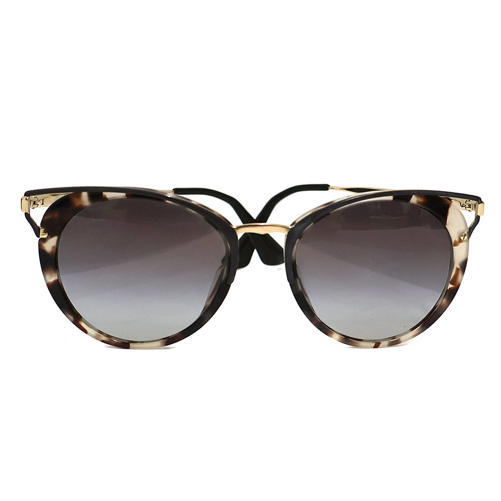プラダ Prada SPR66-T-F サングラス ユニセックス 金属素材 プラスチック グレー×ブラウン【中古】