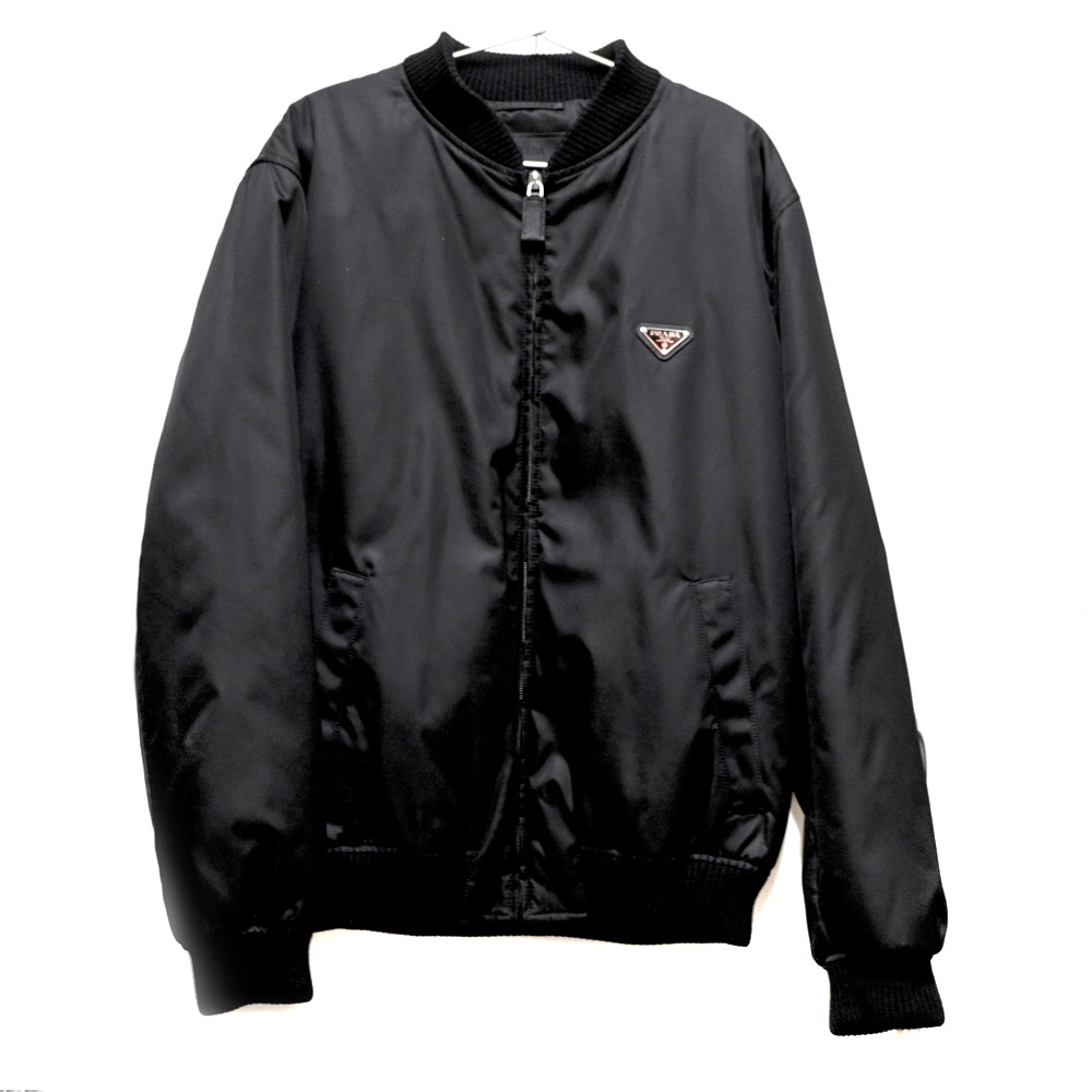 プラダ Prada SGA038 ブルゾンナイロンジャケット サイズ：54 ブラック【中古】