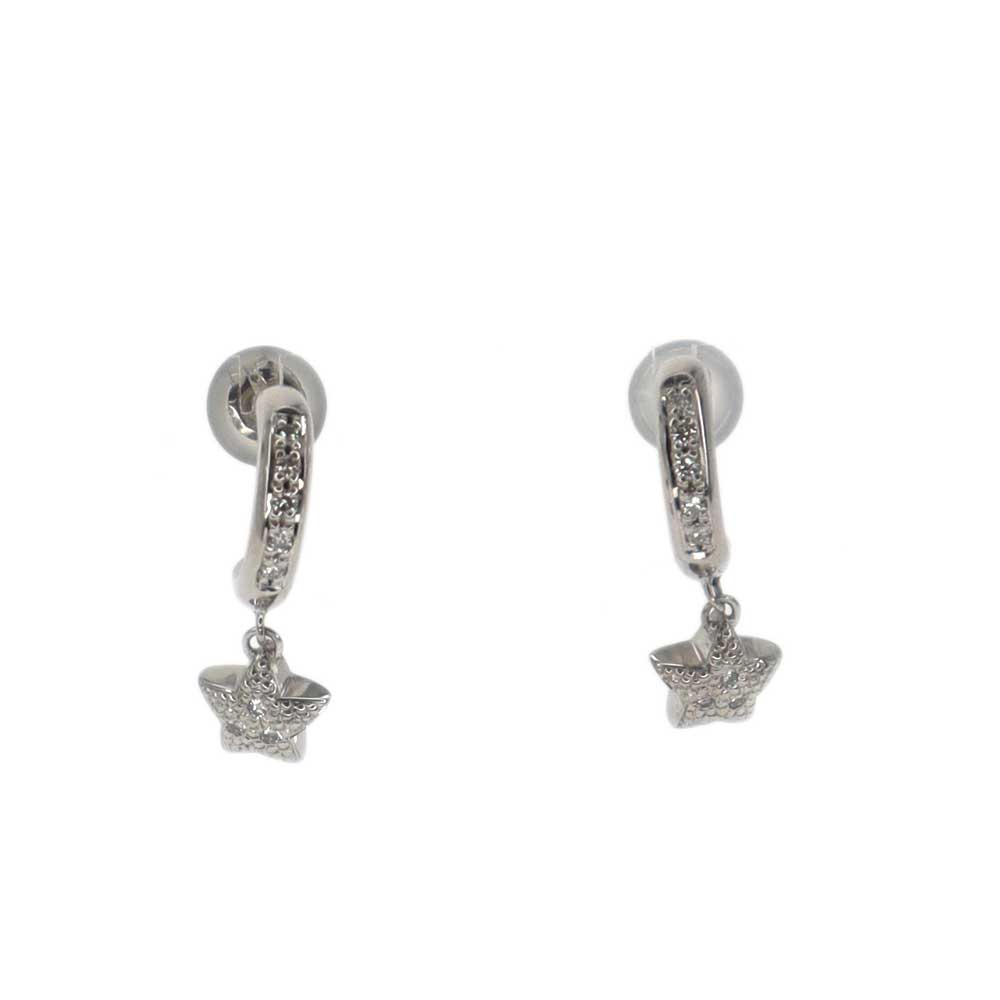 Pt900 プラチナ900  ダイヤモンドピアス   両耳用 【中古】