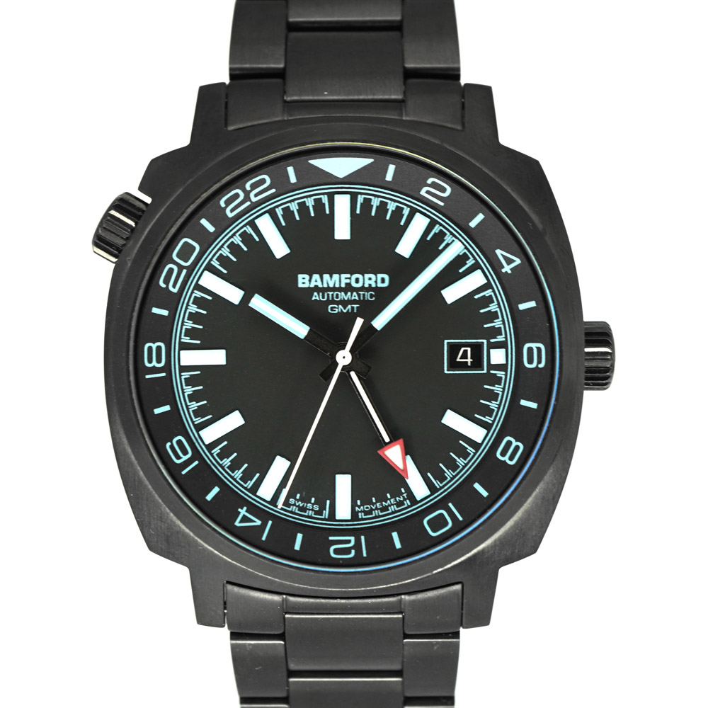 バンフォード Bamford london GMT ブラック×ブルー【中古】