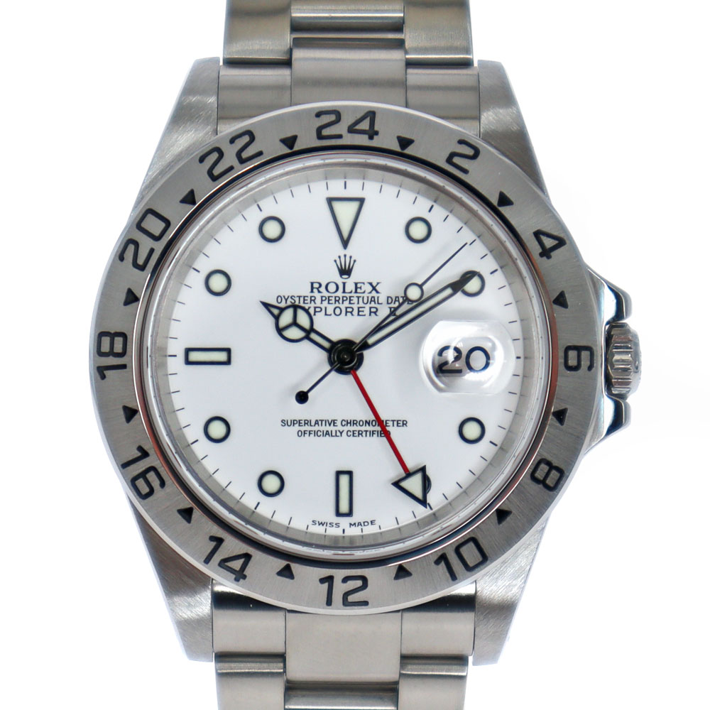 ロレックス Rolex 16570 エクスプローラー2 ホワイト【中古】
