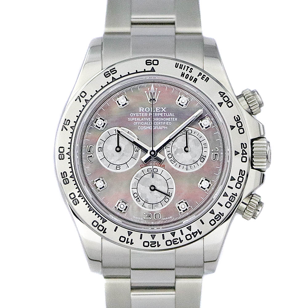 ロレックス Rolex 116509NG コスモグラフ デイトナ ブラック シェル 8Pダイヤ 【中古】