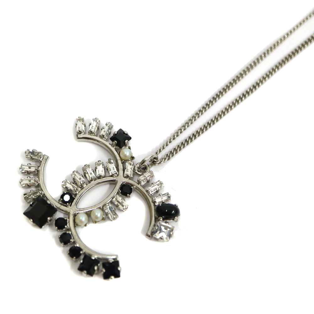シャネル Chanel ラインストーン付ネックレス 約58cm アクセサリー 【中古】