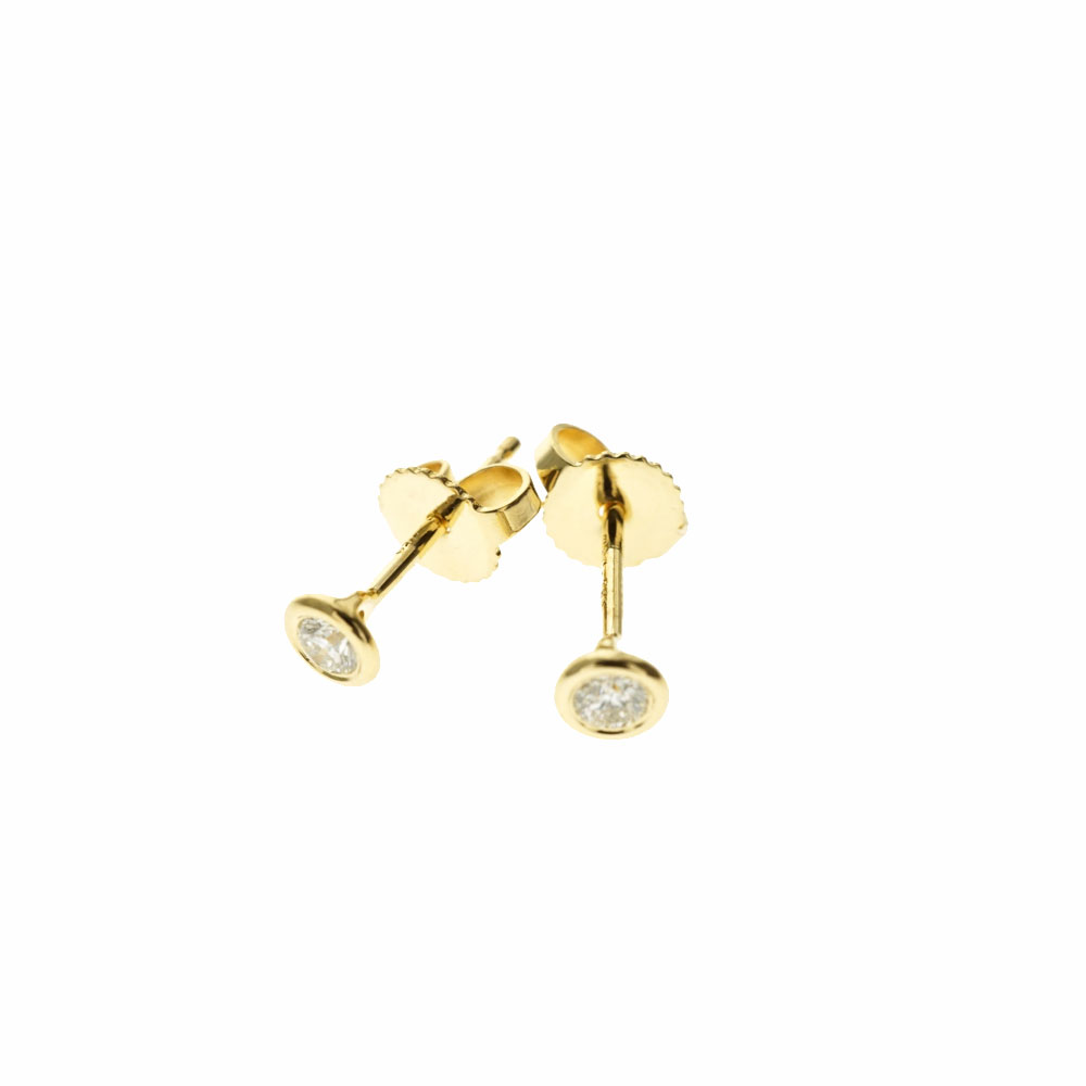 ティファニー TIFFANY&Co. バイザヤードピアス K18YG 【中古】