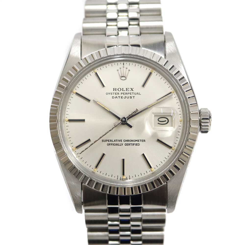 ロレックス Rolex 16030 デイトジャスト シルバー文字盤 腕時計 メンズ【中古】