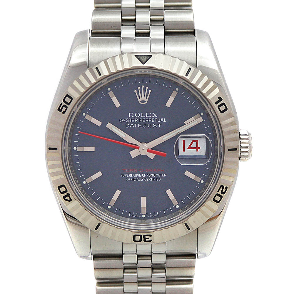 ロレックス Rolex 116264 ターノグラフ デイトジャスト ブルー【中古】