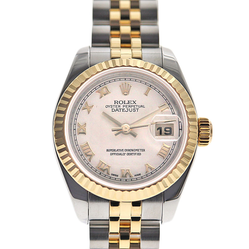 ロレックス Rolex 179173 デイトジャスト ホワイト文字盤 レディース 【中古】