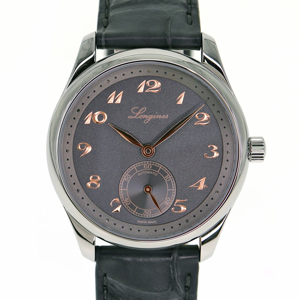 ロンジン Longines L2.843.4 マスターコレクション レザー グレー 自動巻き 【中古】