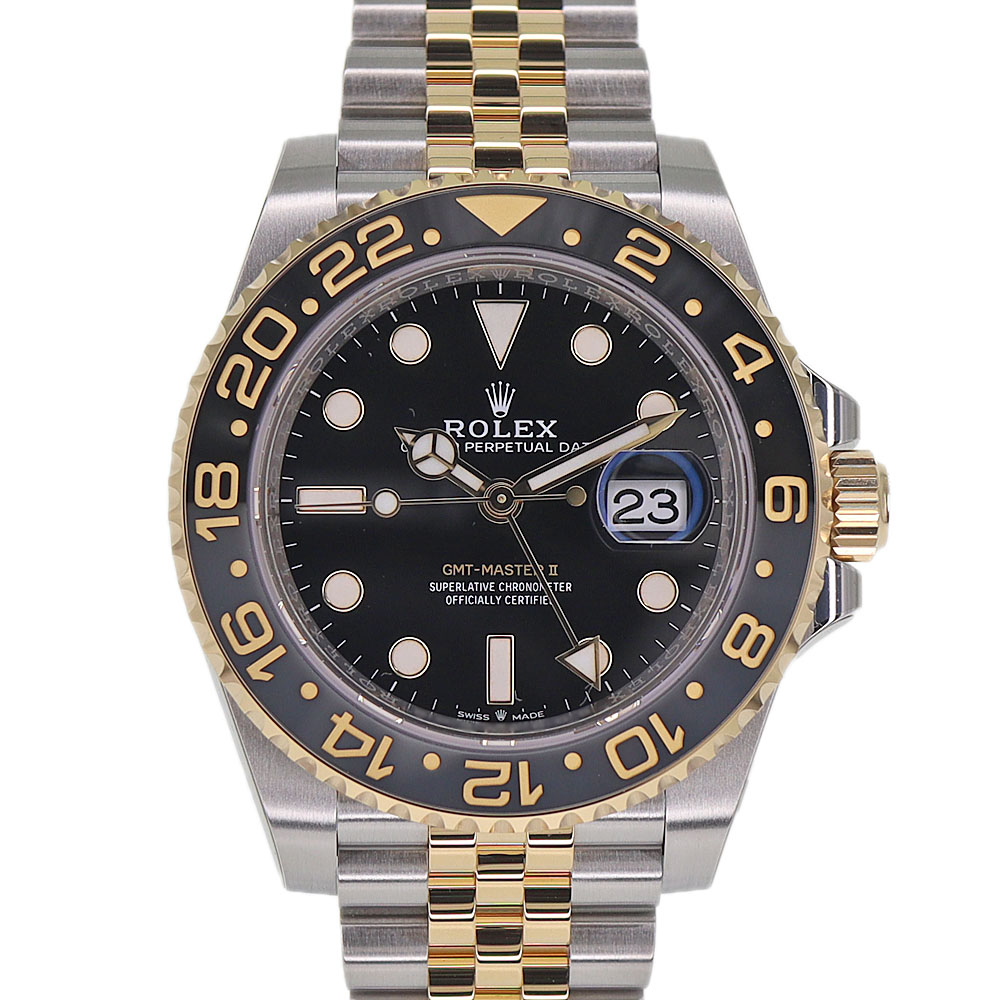 ロレックス Rolex 126713GRNR GMTマスター2 ブラック グレー 腕時計【中古】