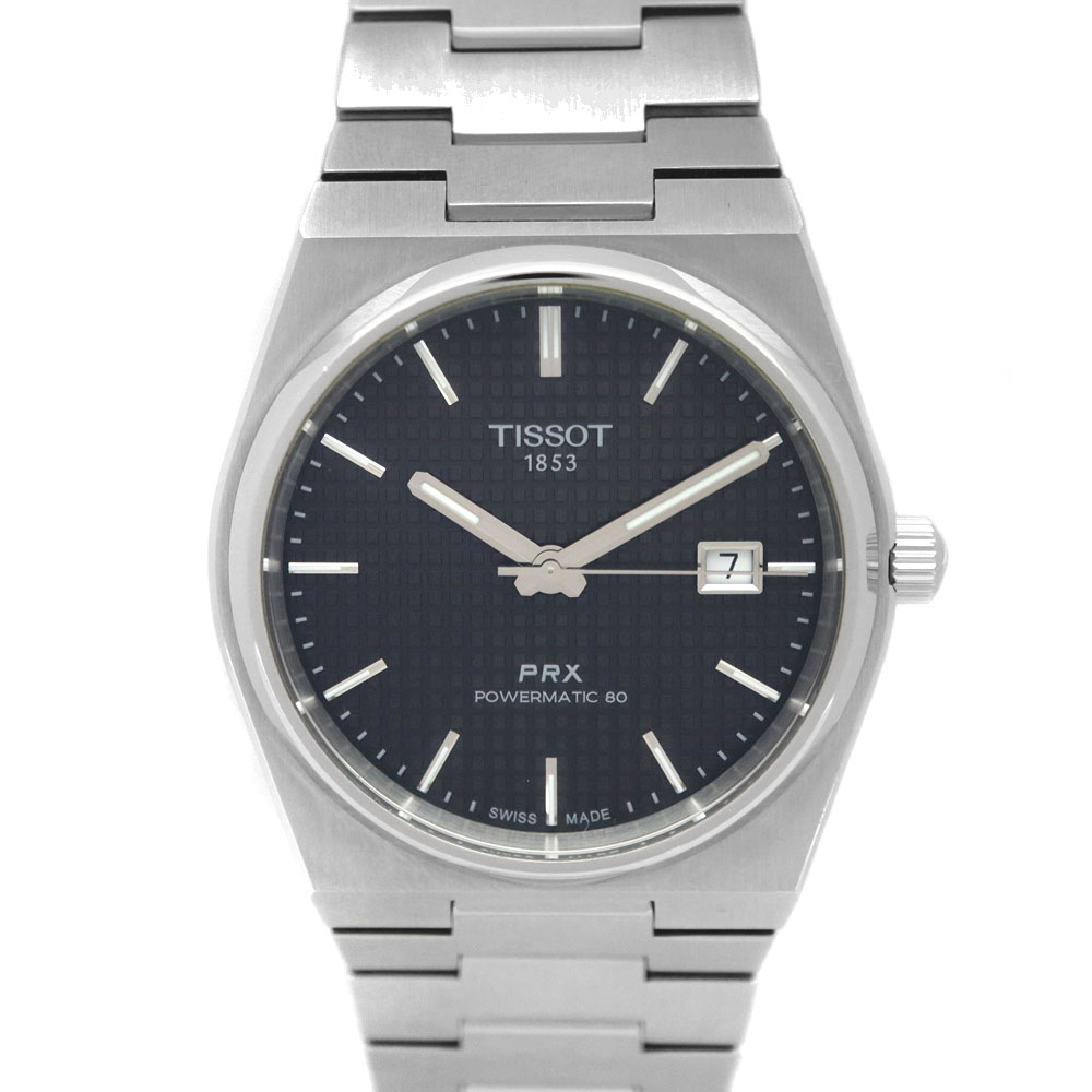 ティソ Tissot T137.407.11.051.00 PRX パワーマティック80 ブラック文字盤【中古】