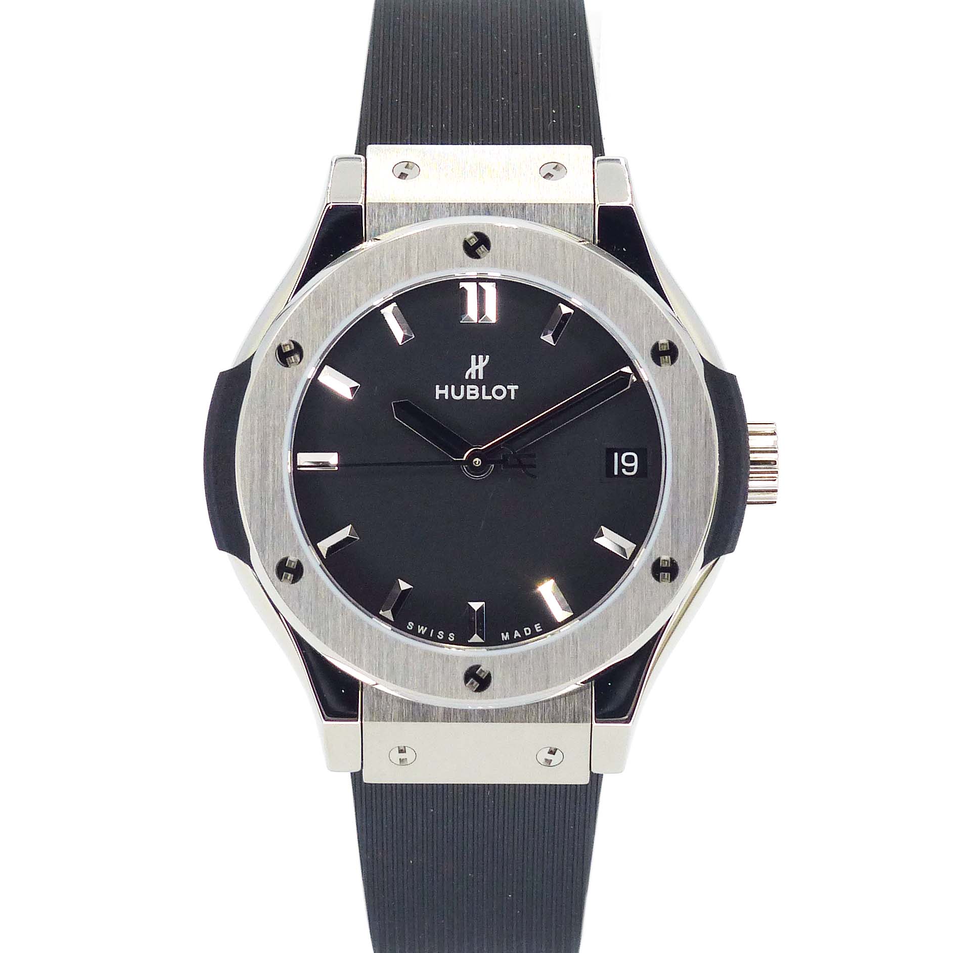 ウブロ HUBLOT 581.NX.1171.RX クラシックフュージョン ブラック 【中古】