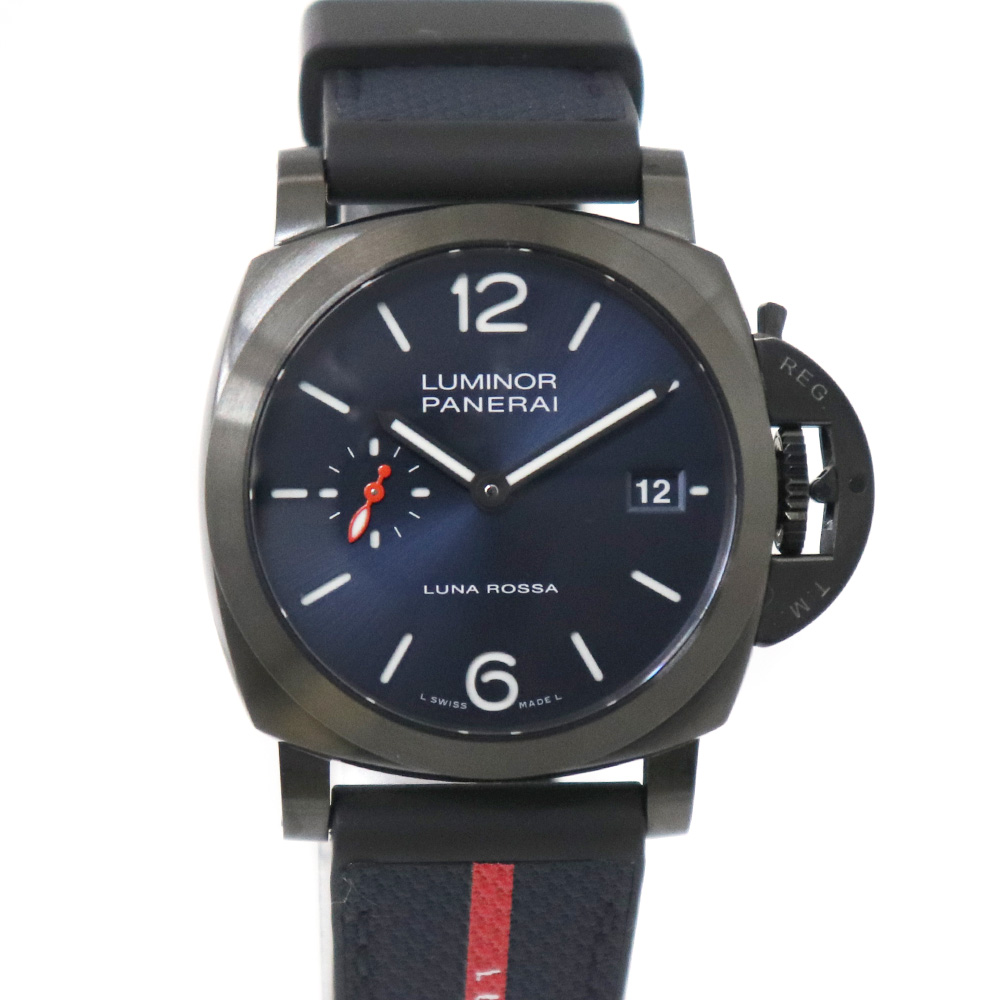 パネライ Panerai PAM01408 ルミノール クアランタ スティールDLC ルナロッサ ブルー 【中古】