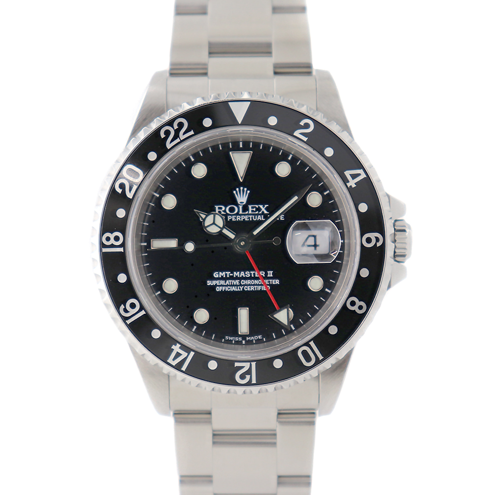 ロレックス Rolex 16710 GMTマスター2 ブラック 【中古】