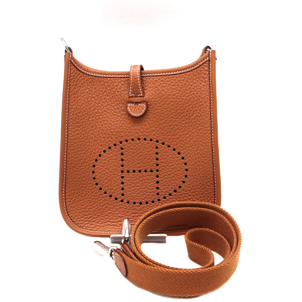 エルメス Hermes エブリンTPM ショルダーバッグ ブラウン W刻印 【中古】