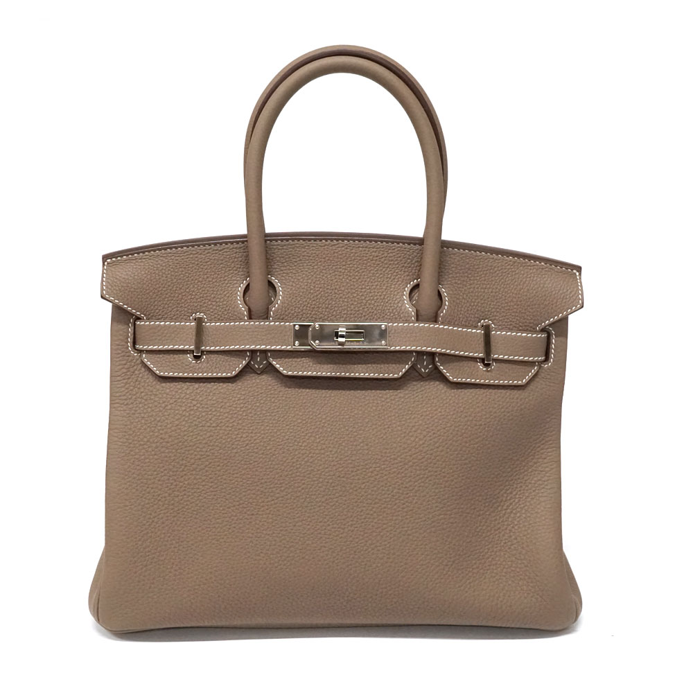 エルメス Hermes バーキン30 トゴ エトゥープ バッグ【中古】