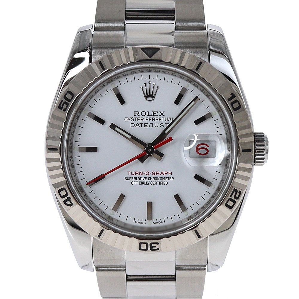 ロレックス Rolex 116264 デイトジャスト ターノグラフ ホワイト 【中古】