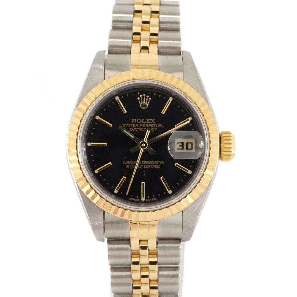 ロレックス rolex 79173 デイトジャスト ブラック【中古】