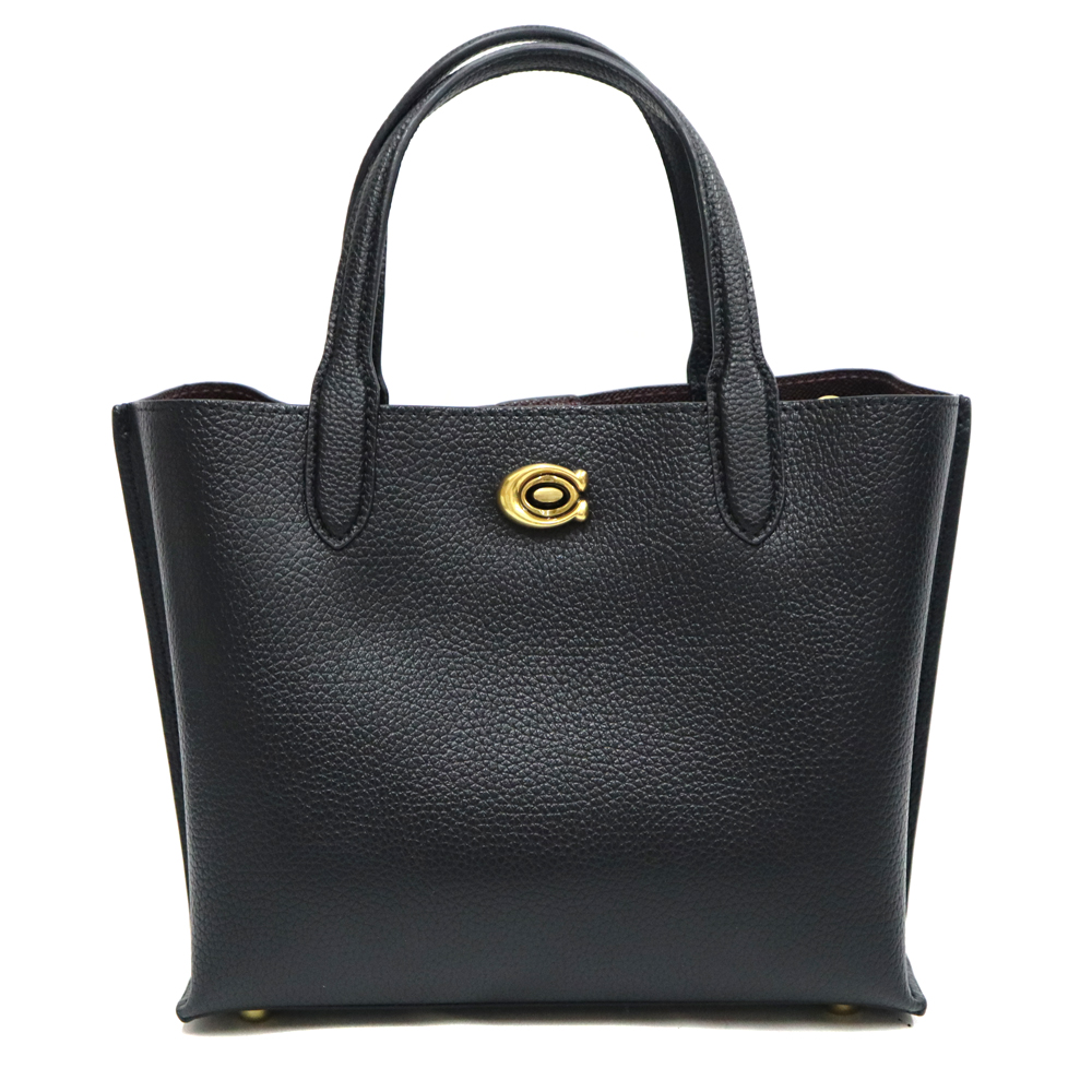 コーチ Coach C8869 ウィロウトート24 ブラック 鞄【中古】