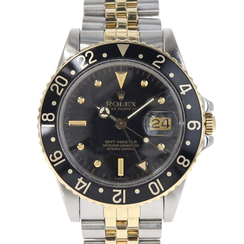 ロレックス Rolex 16753 GMTマスター ブラック フジツボ【中古】