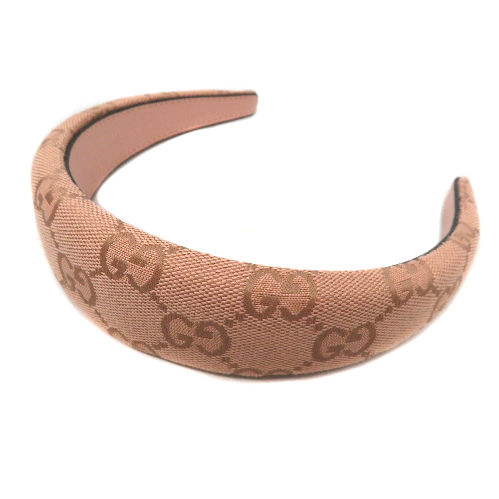 グッチ Gucci 755038 カチューシャ ピンク 【中古】
