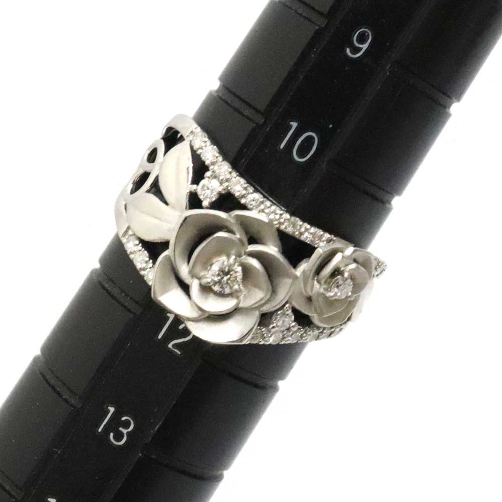 中古美品 Pt900プラチナリング 6g 15号 6連 リング・指輪 Pt900プラチナ 2.7g レディース 【中古