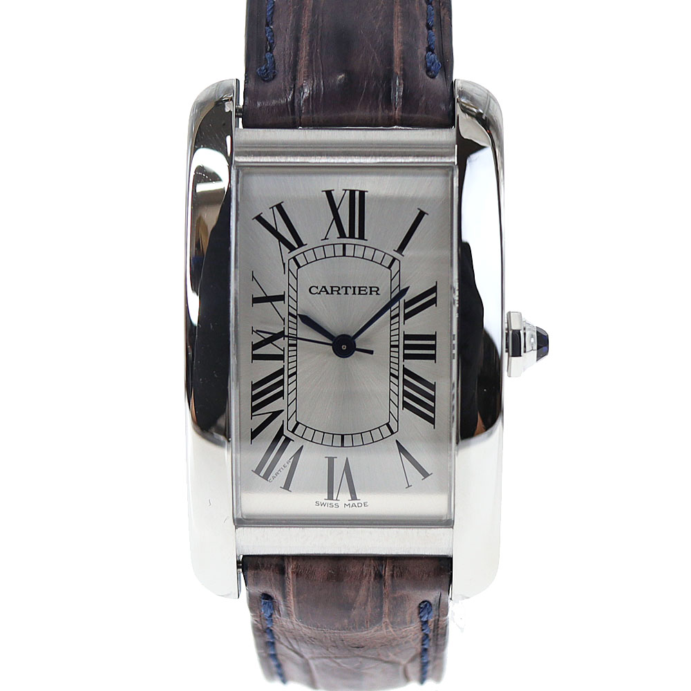 カルティエ Cartier WSTA0018 タンクアメリカンLM シルバー【中古】