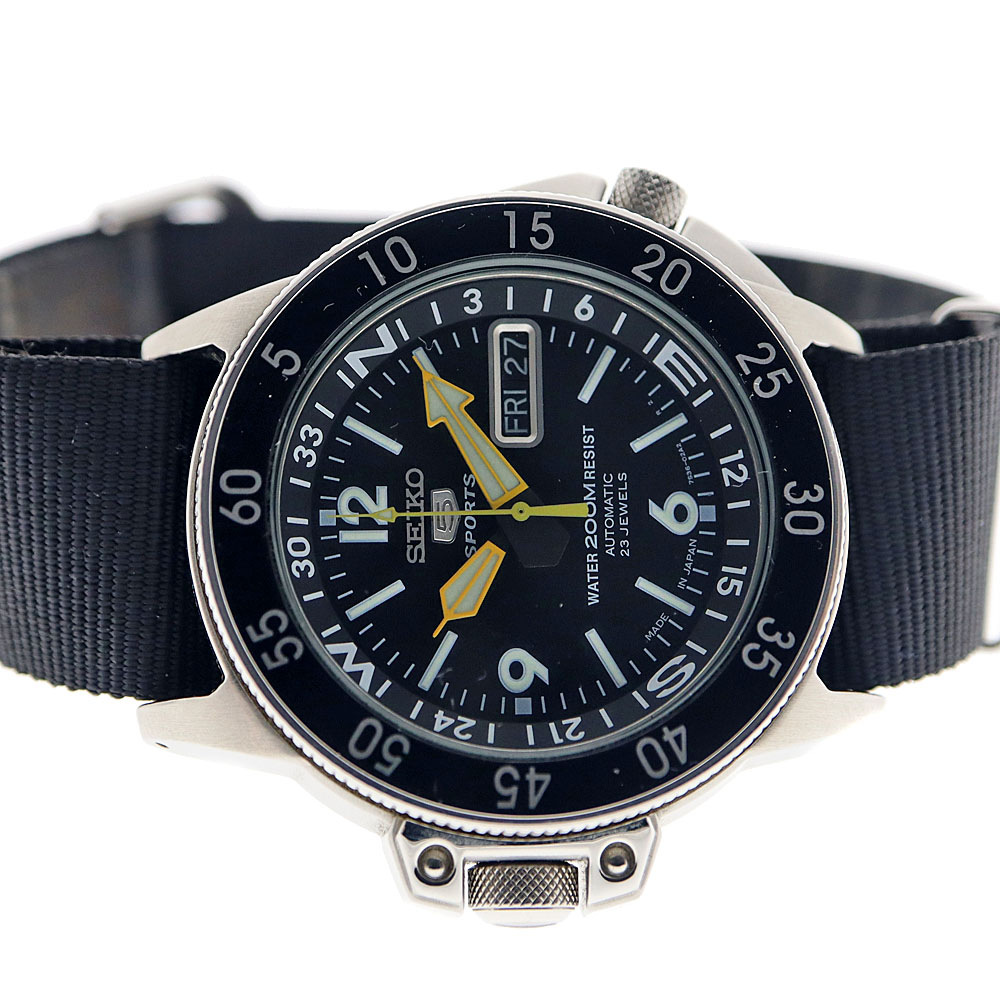 K*K様 【セイコー ファイブ】SKZ211JC／7S36-01E0 ブラック 質屋かんてい局オンラインショップ / セイコー Seiko SKZ211J1/7S36