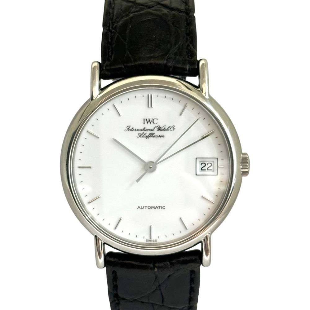 アイダブリューシー IWC IW351320 ポートフィノ 自動巻き デイト ホワイト ボーイズ シルバー 【中古】