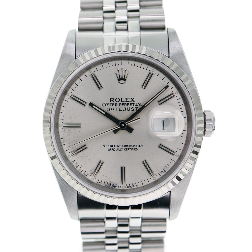 ロレックス Rolex 16234 デイトジャスト メンズ シルバー【中古】