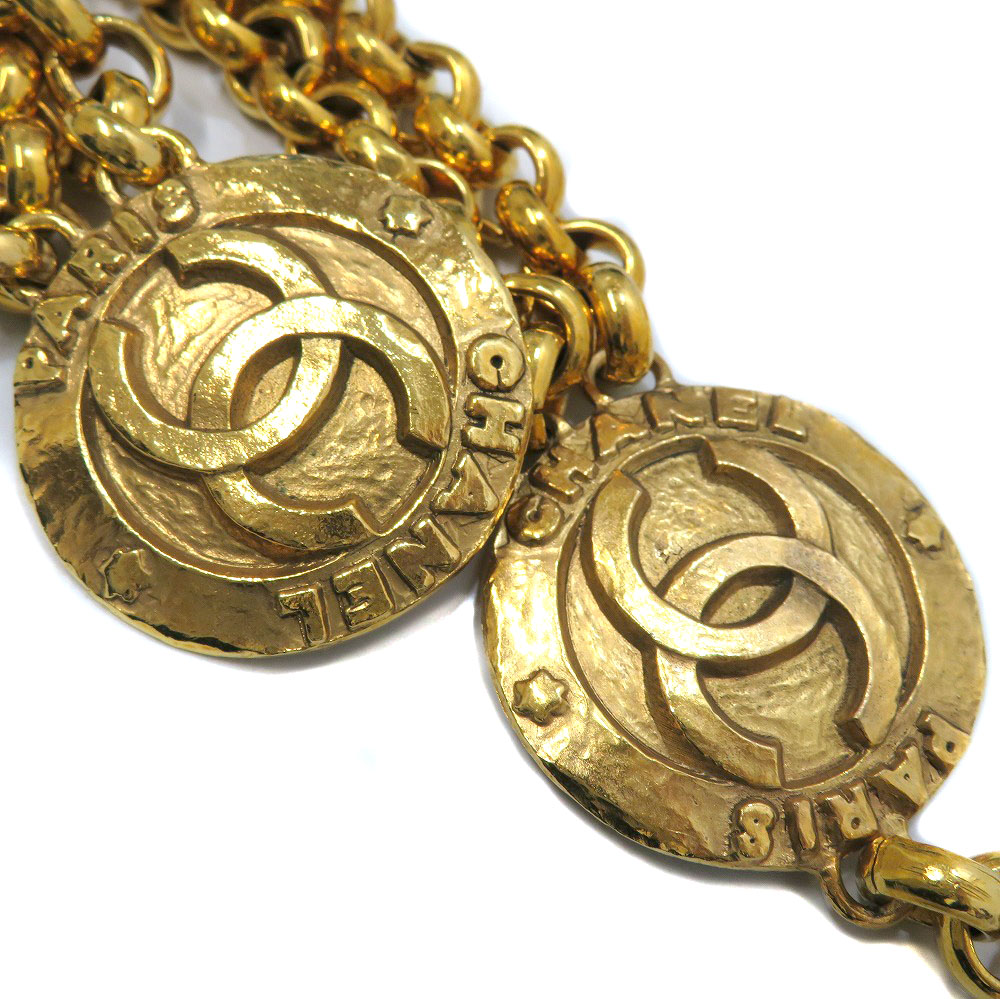CHANEL シャネル ココマーク ゴールド ロープチェーン ベルト 超美品 CHANEL 【超美品】CHANEL シャネル ココマーク チェーンベルト