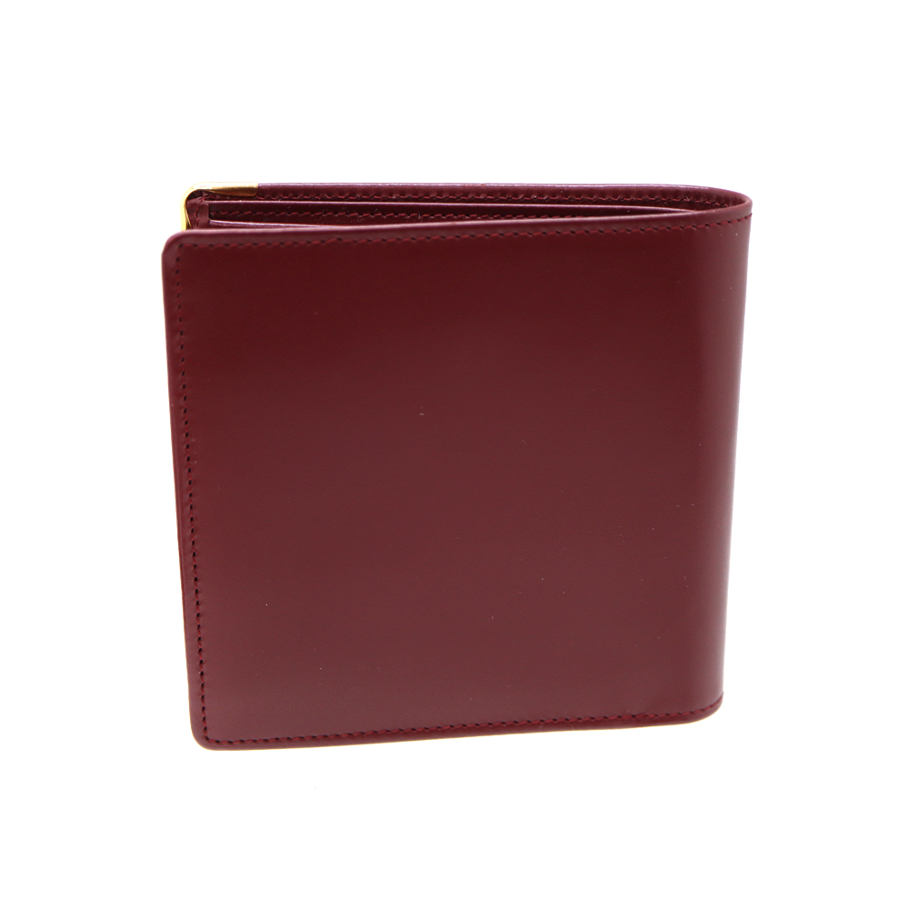 A-238【リユースのサカイ野々市店】【中古】Cartier マストライン 札入れ レザー ボルドー ※クリーニング済み カルティエ Cartier 二つ折り財布 マストライン ボルドー色 札入れ 本