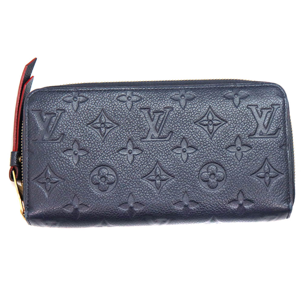 ルイ・ヴィトン Louis Vuitton N62121 ジッピーウォレット モノグラムアンプラント ネイビー系 【中古】