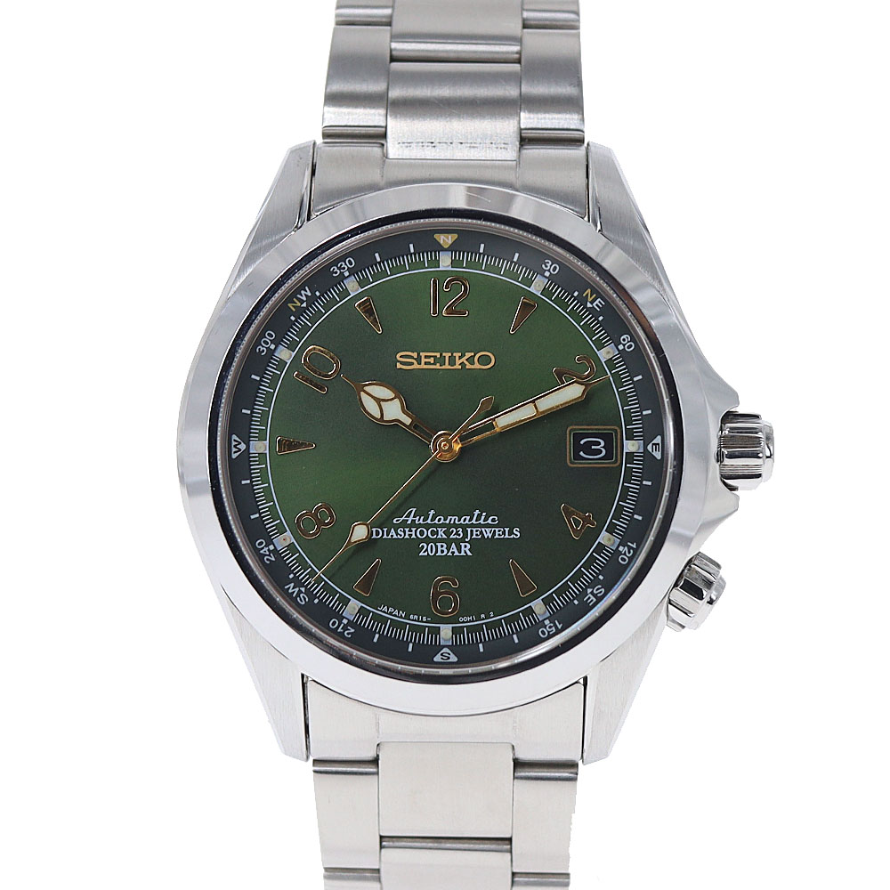 セイコー Seiko SARB0176R15-00E0 アルピニスト グリーン 【中古】
