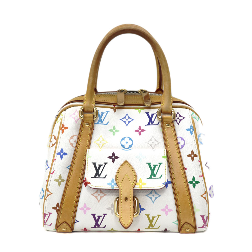 ルイ・ヴィトン Louis vuitton M40096 プリシラ ホワイト/マルチカラー【中古】