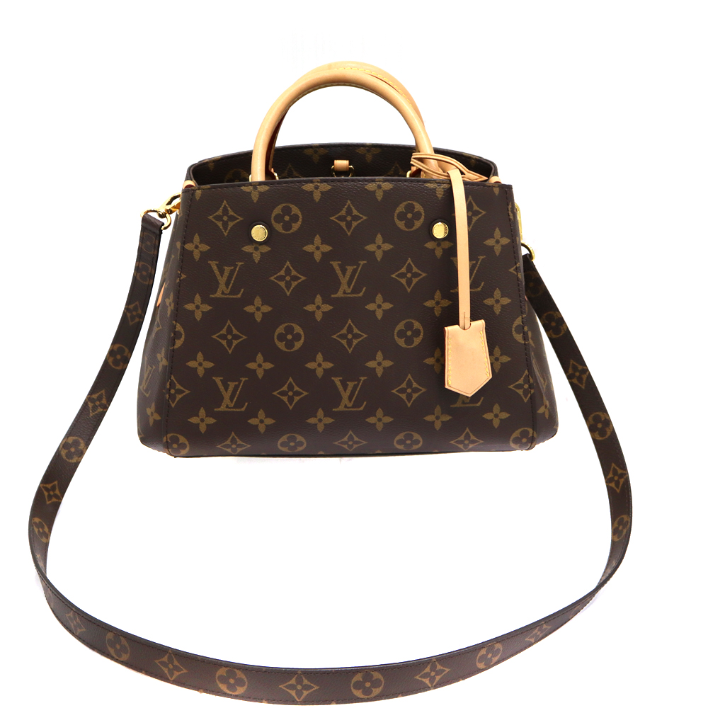 ルイヴィトン Louisvuitton M41055 モンテーニュBB モノグラム ブラウン 【中古】