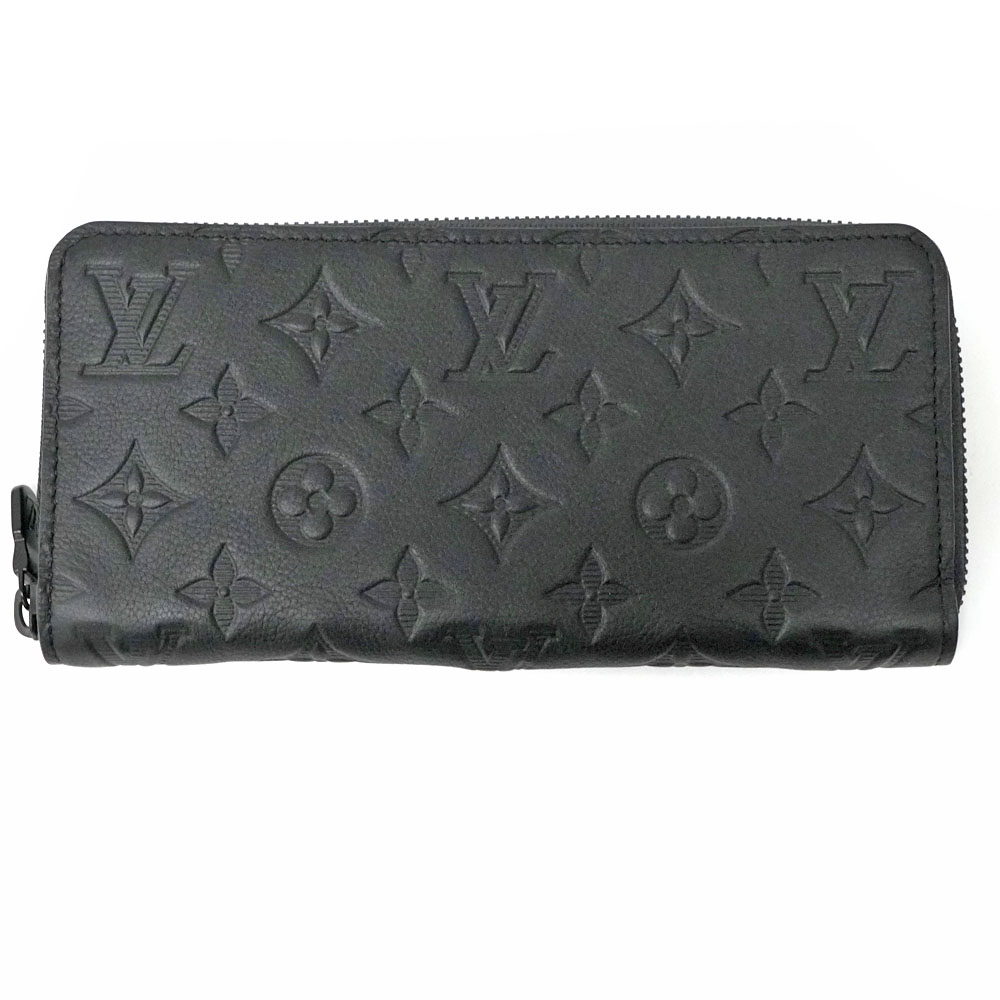 ルイヴィトン Louisvuitton M80333 ジッピーウォレット ホリゾンタル ブラック 【中古j】