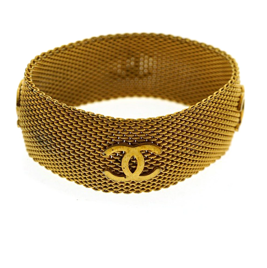 シャネル Chanel ココマークバングル ゴールド【中古】